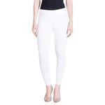 Lyra Women's Skinny Fit Leggings (LUX_White_Free Size)