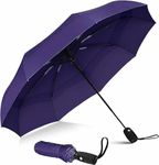 PESOMA Umbrella - Umbrella for Women | Umbrella for Men | UV Coated 3 Fold Umberallas for Rain with Auto Open and Close Small Folding Umbrella Travel (Purple)