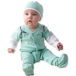 Baby Aspen Big Dreamzzz Baby M.D. Three Piece Layette Set in Doctor's Bag Gift Box