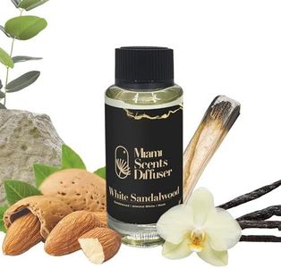 White Sandalwood Scent Inspired by The St Regis Hotel 4 FlOz - 120 ml Essential Oil Aroma for Home Office Diffuser Luxury Fragance Refill Aromatherapy Fresh Blend of Sandalwood Musk and Almond White