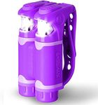 Knuckle Lights Colors – Night Running Lights for Runners and Walkers. Bright Flood Beams Light Your Entire Path. Great Dog Walking Light, Running Flashlight and Lights for Walking at Night (Purple)