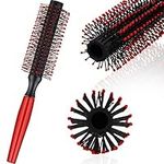 Quiff Roller Round Men's Hair Brush Quiff Comb Round Hair Styling Brush for Blow Drying Hair Styling Tool (1 Pack, Style A)