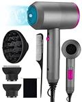 Rantizon Hair Dryer 2000W, Lightweight Professional Drying Hair Dryer with 2 Speeds 3 Heating and Cool Button for Diffuser Ionic Hairdryer Travel Hairdryer Compact Small Hairdryers Women Men Gift Set