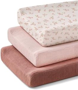 Changing Pad Covers 3 Pack, 32"x16" Muslin Baby Changing Table Pad Covers
