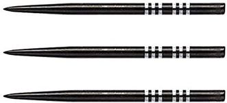 RED DRAGON Specialist Dart Points - Black Long Re-Grooved - 3 sets per pack