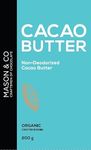 Mason & Co. Non-Deodorised Organic Cacao Butter, 200g [Organic Cacao, Gluten Free, Soy Free, Plant-Based]