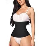 Gotoly Waist Trainer Corset Sport Workout Body Shaper Tummy Fat Burner (Black, X-Large)