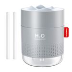 Humidifiers for Home Bedroom, 500ML Cool Mist Humidifier with Night Light, Waterless Auto-Off, Whisper-Quiet Air Humidifier, Up to 10-16 Hours Continuous Use, for Baby Bedroom, Plants, Office