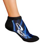 Vincere Sand Socks Low Cut Sprites Beach Volleyball Soccer Running Men's Women's (Blue Lightning, Small) S