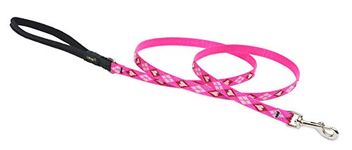 Lupine Puppy Love Patterned Padded Handle Dog Lead, 1/2-inch/ 4 ft