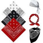 sularpek Bandana, Paisley Bandanas, Multifunctional Headbands, Polyester-Cotton Headscarf for Cycling Headband Face Mask Neckerchief Handkerchief Face Mask for Men Women Hip-Hop Sporting