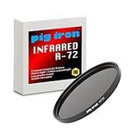 Pig Iron Pro Infrared R72 Filter. Premium Schott Glass 720nm Optical IR Element. IR720. For DSLR and Mirrorless Cameras. (58mm)