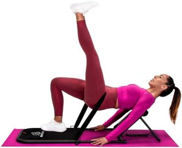 BootyBridge Glute Trainer + Glute Bridge Workout Equipment for Women + Home Gym Exercise Machines for A Total Body Workout + Lower Body Trainer & Bridge Pad