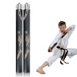 Optifit® Kids Use Nunchucks, 12 Inches EVA Foam Nunchucks for Training, 360 Degree Flexible Rotation Starter's Nunchucks For Martial Arts Trainingm, Foam Nunchaku with Black Handle (Karate Stick)