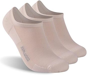 Ankle Athletic Socks ZEALWOOD Merino Wool No Show Socks Ultra-Light Running Tennis Golf Socks Summer Womens Mens Hiking Socks Women Moisture Wicking Low Cut Wool Socks Gifts for Her 3 Pairs Cream M