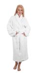 Classic Turkish Towels CTT Premium 100% Turkish Cotton Terry Cloth Bath Robe for Women & Men, Plush Long Spa Robe with Belt