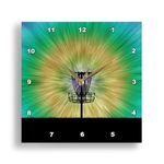 3dRose Colorful Disc Golf Tie Dye Basket Design-Wall Clock, 13 x 13-inch (DPP_173456_2), Varies