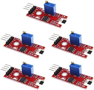 eMagTech 5PCS KY-024 Linear Magnetic Hall Effect Sensor Module Compatible with Android Compatible with Raspberry Pi ESP8266 Microcontrollers