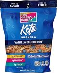 TGB Blueberry Granola Cereal, Keto Friendly Snack, No Added Sugar, Gluten Free, High Fiber, 8oz Resealable Bag (Pack of 1)