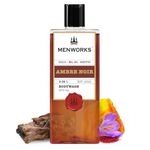 Menworks® Ambre Noir Bodywash & Shower Gel For Men & Women | Luxury Body Wash | Mens Shower Gel with Oud, Amberwood and Saffron | Amber Woody | 270ml