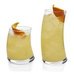 Libbey Swerve 16-Piece Tumbler and Rocks Glass Set, Glassware & Drinkware