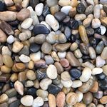 9 Pounds River Rock Stones, Natural Decorative Polished Mixed Pebbles Gravel,Outdoor Decorative Stones for Plant Aquariums, Landscaping, Vase Fillers