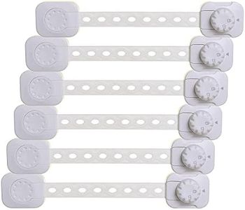 Dreambaby Twist 'N Lock Multipurpose Latch - Child Safety Locks - White - 6 Pack - Model L1435