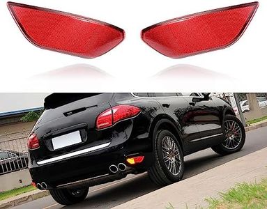 BINB ROAD Rear Bumper Reflector 95863110500 + 95863110600 Left Right Red Trim Compatible with Porsche Cayenne 2011 2012 2013 2014