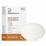 DERMATOUCH Kojic Acid 1% Soap with Glutathione & Alpha Arbutin |For Tan, Brightening, Dark Spots & Pigmentation | pH 5.5 Balanced Syndet Bar | Dermatologist Tested | For Men & Women | 75g