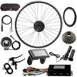 48V 27.5'' 500W Rear wheel Electric Bikes Conversion Kit Hub Motor, Electric Bicycle Motor,E-bike Cycling Hub with Controller, Bike Bicycle Conversion Tool Kit 7-speed Cassette,SW900 Screen