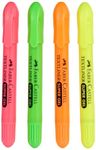 Faber Castell Gel Broad Text Liner Set Of 4 [Yellow, Green, Pink, Orange] [Madhavi Stationers]