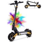 TWOFISH Electric Scooters Adult, 10"/12" Off-Road Fast Electric Scooter with Dual Brake System 4 Shock Absorbers, 60-70km Range, 3 Speed Modes, LCD Display, 150Kg Load Capacity (10inch-Single Drive)