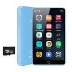 80GB MP3 Player with Bluetooth and WiFi, 4.0" Full Touchscreen Mp4 Mp3 Player with Spotify, Audible, Amazon Music, Android Music Player with Speaker, FM Radio, E-Book, Up to 1TB (Blue)