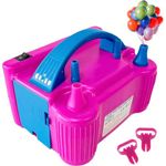 Electric Balloon Pump, Portable Dual Nozzle High Power (AC220-240V 600W) Balloon Inflator Blower Pump for Party, Wedding, Birthday, Activities and Festival Decoration