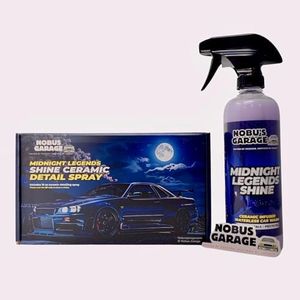 Nobu’s Garage Ceramic Car Detail Spray for Professional Auto Detailing, 16 oz Bottle, Quick Spray-On Detailer and Maintenance Coating, Waterless Wash for Paint, Glass, Chrome, and Plastic (16, Liquid)