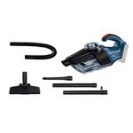 Bosch Professional 18V System GAS 18V-1 cordless handheld vacuum cleaner (excl. rechar. batt. and charger, with suction pipe, crevice nozzle, carpet nozzle, 1 litre container volume, in cardboard box)