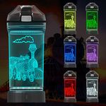 Attivolife Kids Watter Bottle，3D Illusion LED Light with 7 Color Changing Light - 14 0z BPA Free - Creative Ideal Travel Cup Gift for School Kid Boy Child Holiday Camping Picnic… (8)