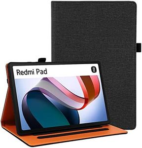Vakarey para Xiaomi Redmi Pad Funda Niño,Funda para Tablet Redmi Pad 2022 con Correa de Mano,Negro