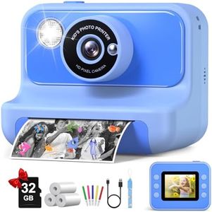 Kids Camera Instant Print, Christmas Birthday Gifts for Girls and Boys