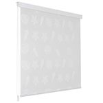 vidaXL Shower Roller Blind Blackout Window Shade for Bedroom Door Water Resistant Shower Curtain Bathroom Room Divider 120x240 cm Sea Star