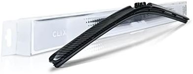 Clix Wipers - 28" Black Carbon Fiber Automotive Replacement Wiper Blade (Pack of 1) Universal Clip On All-Weather Flex Frame Windshield Wiper