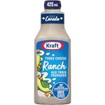 Kraft Three Cheese Ranch Salad Dressing, 425 ml Bottle