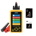 AUTOOL BT460 Car Battery Tester 12V/24V Automotive Battery Load Tester 100-2400 CCA Digital Auto Battery Analyzer Cranking and Charging System Tester for Heavy Duty Trucks Motorcycle ATV SUV and More