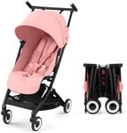 Cybex Libelle 2 Travel pockit Baby Stroller - Lightweight Carry-On Travel Stroller for Airplane with One-Hand Recline, Compatible with CYBEX Car Seats, Candy Pink