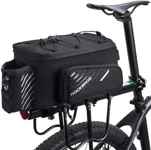 ROCKBROS Bike Trunk Bag Bicycle Rack Rear Carrier Bag Commuter Bike Luggage Bag Pannier with Rain Cover