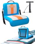 Kayak Seat, Inflatable Additional Paddle Seat, Universal Padded Board Seats Comfortable Inflatable Detachable Sup Seat Stand Up Paddle Board chair with Back Support Perfect for Adult Kids Family