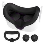 AMZDM Face Pad Cover For Oculus Quest 2 With Lens Covers Protectors Washable Vr Silicone Covers For Pc Meta Quest 2 Vr Accessories