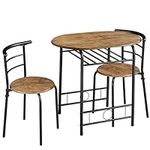 Yaheetech 3-Piece Dining Table Set,