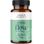 Natural Flow - 100% Herbal Colon Cleanse for Constipation, Bloating and Gas Relief - Vegan Laxative for Long Term Constipation, Bloating Relief and Stool Softener, 90 Capsules