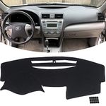 KEYOOG Flannel Dashboard Cover Nonslip Car Dash Board Mat Fit for 2007-2011 Toyota Camry Sunshade No-Glare Non-Slip Pad Carpet Sunshield Protector